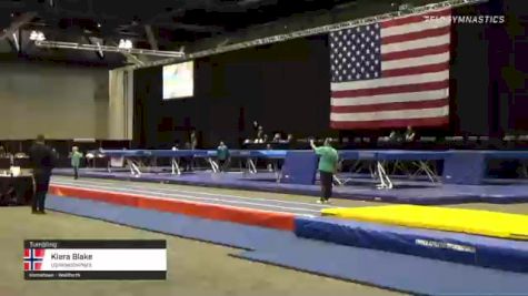 Kiera Blake - Tumbling, Upsidedowners - 2021 USA Gymnastics Championships