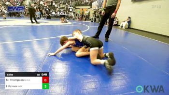 52 lbs Consi Of 8 #1 - Maddox Thompson, Newkirk Takedown Club vs Ira Primm, Shelton Wrestling Academy