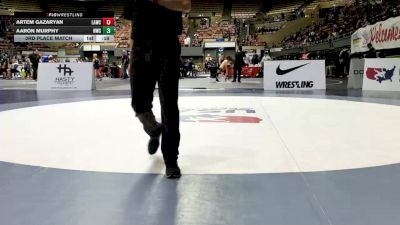 Intermediate Boys - 63 lbs 3rd Place Match - Aaron Murphy, Nomad Wrestling Club vs Artem Gazaryan, LAWC