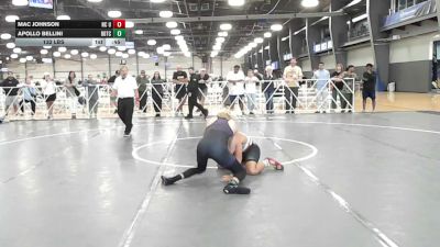132 lbs Round Of 64 - Mac Johnson, NC United - HSB vs Apollo Bellini, BDTC Elite - HSB