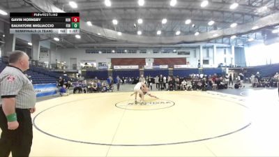 131 lbs Semifinals (4 Team) - Salvatore Migliaccio, Farmingdale Sr High vs Gavin Hornsby, Horseheads Sr HS