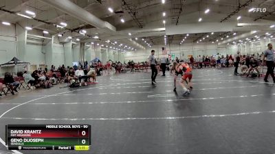 90 lbs Cons. Round 3 - Geno DiJoseph, Seagulls vs David Krantz, Mat Assassins