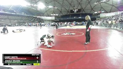 100 lbs Semifinal - Casey Watts, Team Aggression Wrestling Club vs Joshua Wilson, Mat Demon Wrestling Club