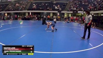 60 lbs Quarterfinal - Keaton Lanik, Summit Wrestling Academy vs Owen Pronschinske, LAW