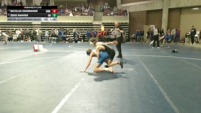 127 Championship Bracket Champ. Round 3 - Nicolas Enzminger, Bismarck Legacy vs Zeke Ranvek, Kasson-Mantorville