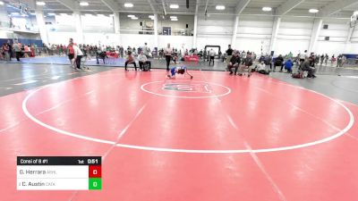 64 lbs Consi Of 8 #1 - Gabriel Herrara, Ashland MA vs Carter Austin, Catamount WC