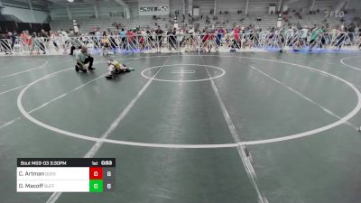 75 lbs Rr Rnd 3 - Collin Artman, Quest School Of Wrestling MS vs Owen Macoff, Buffalo Valley Wrestling Club - Black