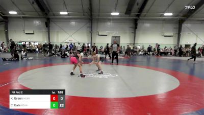 92 lbs Rr Rnd 2 - Kian Green, Morris Fitness Wrestling Club - (B) vs Chandler Dale, Roundtree Wrestling Academy