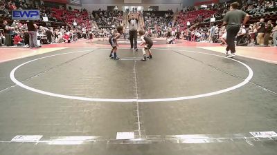 46 lbs Quarterfinal - Logan Rosiere, Keystone Kids Wrestling Club vs Gerami President, Victory Grappling Club