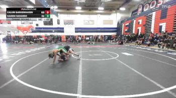 126 lbs Champ. Round 1 - Kaiden Navarro, Cajon vs Calum Barkenhagen, Norco