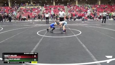 64 lbs Cons. Round 2 - Rhett Miller, Greater Heights Wrestling vs Malcolm Holsey, Victory