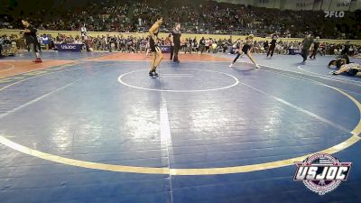 86 lbs Round Of 16 - Colby Fowler, Eagle Fang Wrestling vs Nathanul Hernandez, Midwest City Bombers Youth Wrestling Club