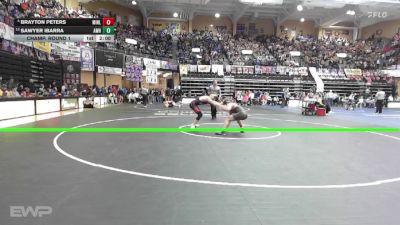 144 lbs Champ. Round 1 - Sawyer Ibarra, Alma-Wabaunsee HS vs Brayton Peters, Minneapolis Lions