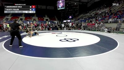 120 lbs Champ. Rd Of 32 - Abdirahman Unle, NE vs Scotty Fuller, OH