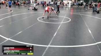 132 lbs Quarterfinal - Caysen Ross, Bear Cave vs Andrew Krutzsch, Grandview Wolves