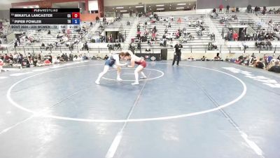 U20 Women - 72 lbs Quarters - Mikayla Lancaster, CA vs Piper Fowler, TN