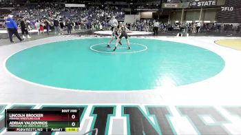 110 lbs Champ. Round 2 - Lincoln Brocker, Piranha Wrestling Club vs Adrian Valdovinos, Toppenish USA Wrestling Club