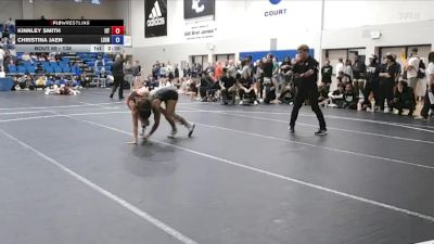 138 lbs Champ. Round 1 - Kinnley Smith, Indiana Tech vs Christina Jaen, Life University