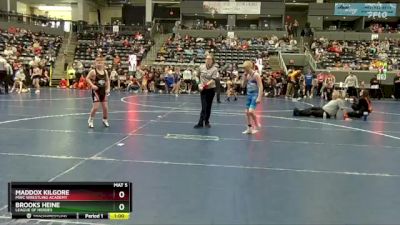 95 lbs Cons. Round 1 - Maddox Kilgore, MWC Wrestling Academy vs Brooks Heine, League Of Heroes