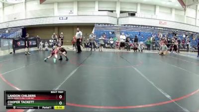 49 lbs Round 1 - Landon Childers, Delta Wrestling Club Inc. vs Cooper Tackett, Ohio