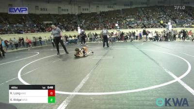 46 lbs Round Of 16 - Rhea Long, Kingfisher vs Shelby Ridge, Sperry Wrestling Club