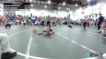 49 lbs Semifinal - Deacon Stockbridge, Lexington Wrestling Club vs Adelyn Lonebear, Clinton Youth Wrestling