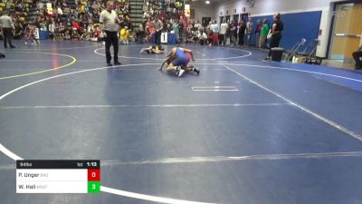 94 lbs Round Of 16 - Preston Unger, Bad Karma vs Walker Hall, West Greene