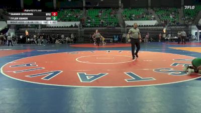 1A-4A 175 Quarterfinal - Tyler Ebner, Ashville vs Tanner Stevens, White Plains