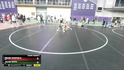 92 lbs Champ. Round 2 - Drake Sheffield, OK vs Jacob Smith, IL