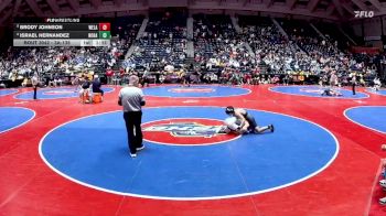 3A-138 lbs Champ. Round 1 - Brody Johnson, West Laurens vs Israel Hernandez, North Hall