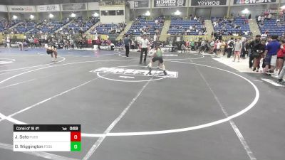 120 lbs Consi Of 16 #1 - Jason Soto, Pueblo East vs Darryl Wiggington, Fossil Ridge H.S.