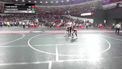 90 lbs Champ. Round 1 - Liam Hanlon, Hartford vs Evan Dunbar, New London Youth Wrestling Club