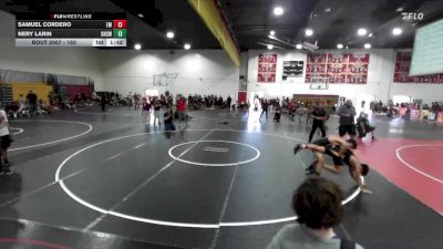 150 lbs Champ. Round 1 - Samuel Cordero, El Modena vs Nery Larin, Downey High School Wrestling