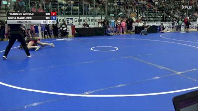 125 lbs Quarters - Madison Arnold, Immortal Athletics Wrestling Club vs Olivia Magruder, DC Elite