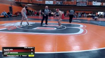 126 lbs Cons. Round 3 - Black Asa, Homedale vs Logan Bronson, Declo