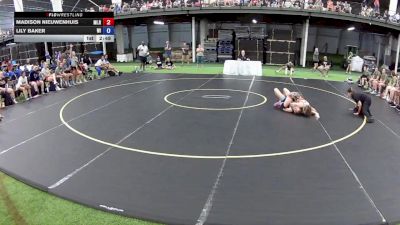 110 lbs Madison Nieuwenhuis, Michigan Red vs Lily Baker, Wisconsin