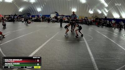 56-60 lbs Semifinal - Patrick Maver, West Milford vs Kolton Brindley, Mentor Youth