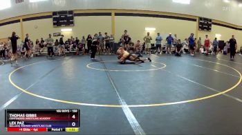 150 lbs Semifinal - Thomas Gibbs, Contenders Wrestling Academy vs Lex Paz, Bulldog Premier Wrestling Club