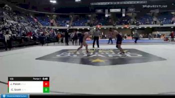 120 lbs Champ. Round 2 - Caleb Scott, Granite City vs Jackson Palzet, Deerfield