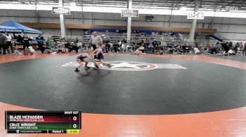 50 lbs Cons. Round 2 - Cruz Wright, Hawk Wrestling Club vs Blaze McFadden, Middleton Wrestling Club