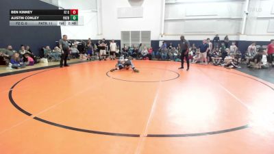 108 lbs Quarterfinal - Ben Kinney, FZ Crew - HS vs Austin Conley, Patriot USA Wrestling Club - HS