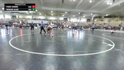 100 lbs Semifinal - Paris Turner, Rabbit Wrestling Club vs Brinlee Allen, Eagle Talon Wrestling Club