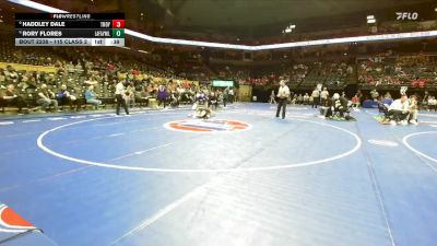 115 Class 2 lbs Cons. Round 2 - Haddley Dale, Troy Buchanan vs Rory Flores, Lafayette (Wildwood)