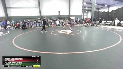 98 lbs Round 3 - Mason Faulkner, Twin City Wrestling Club vs Aiden Leinenbach, BMA Wrestling