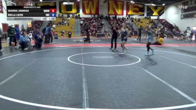 125 lbs Quarterfinal - Bella Leon, GWC/Tigers vs Gianna Abrego, Quartz Hill High School Wrestl