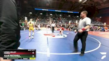 2A-138 lbs Semifinal - Kaleb Brothwell, Lingle-Ft. Laramie/Southeast vs Ayden Kelley, Kemmerer