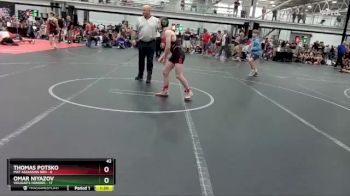 100 lbs Round 3 (6 Team) - Omar Niyazov, Vougar`s Honors vs Thomas Potsko, Mat Assassins Red