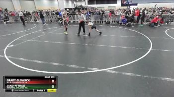 67 lbs Champ. Round 1 - Grady Glowacki, B.A.M. Training Center vs Jaxsyn Walk, Immortal Athletics WC