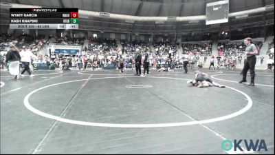 60 lbs Round Of 32 - Wyatt Garcia, Wagoner Takedown Club vs Kash Knapski, Kingfisher YellowJackets