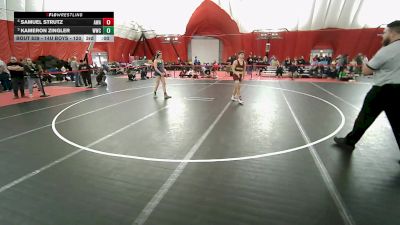 14U Boys - 140 lbs Cons. Semis - Liam Busch, Wisconsin vs Michael Alexander, Warrior Warehouse